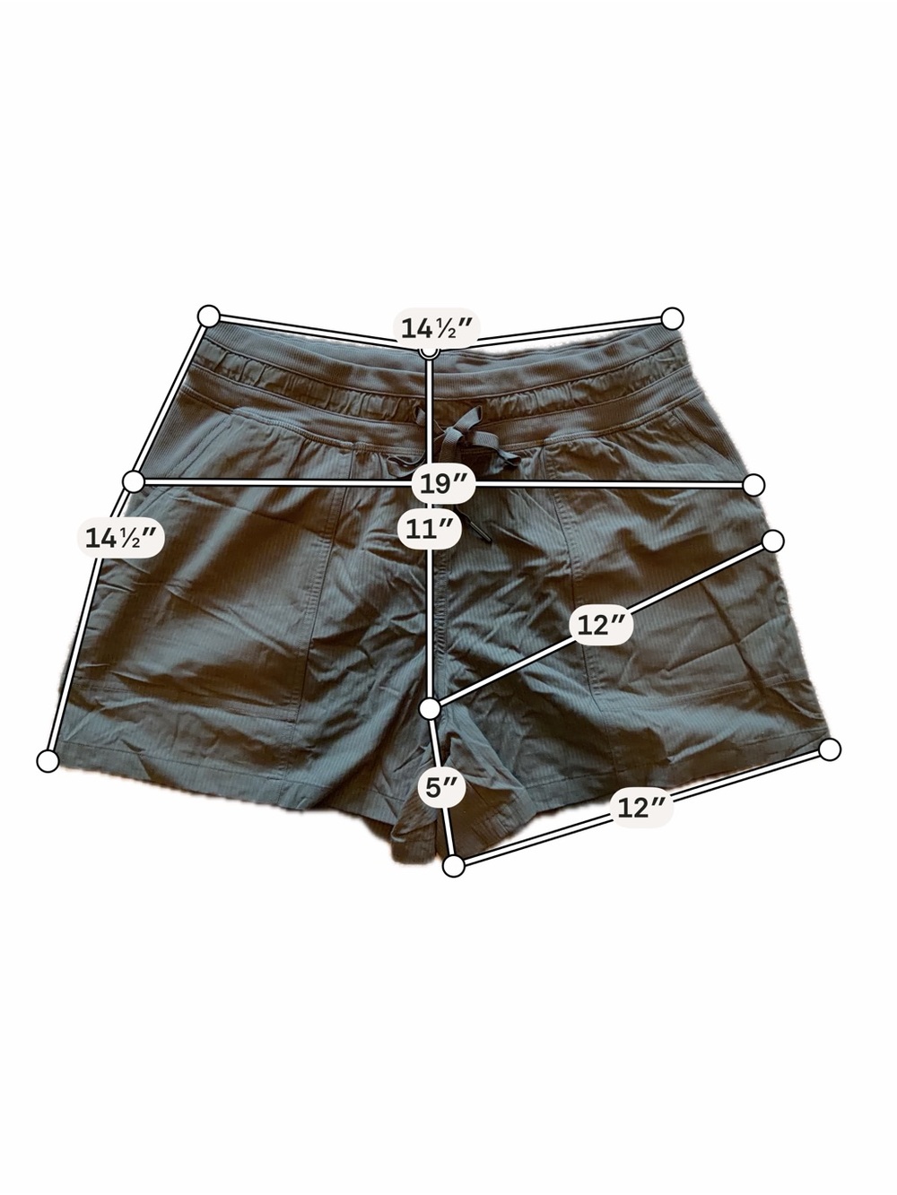 lululemon athletica Olive Green Drawstring Athletic Shorts